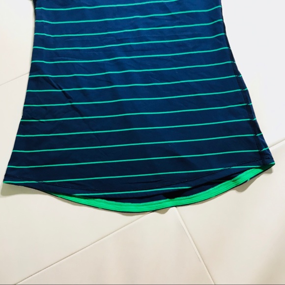 Lululemon Run first base tank slalom stripe green - Picture 6 of 9